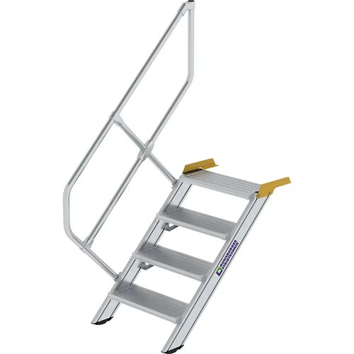 MUNK Industrietreppe, Alu-Stufen, Stufenbreite 600 mm, 4 Stufen