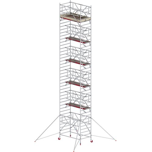 Altrex Fahrgerüst RS TOWER 42 breit mit Safe-Quick®, Holzplattform, Länge 1,85 m, Arbeitshöhe 13,2 m