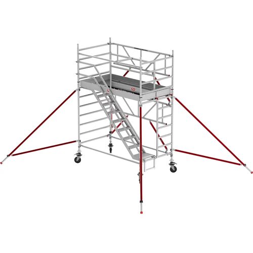 Altrex Treppengerüst RS TOWER 53 breit, Holzplattform, Länge 1,85 m, Arbeitshöhe 4,20 m