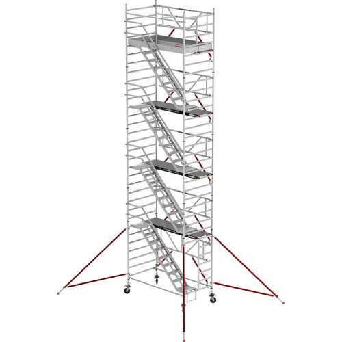 Altrex Treppengerüst RS TOWER 53 breit, Holzplattform, Länge 1,85 m, Arbeitshöhe 10,20 m