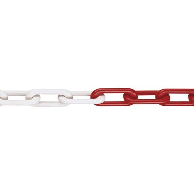 Moravia Nylon-Gütekette, MNK-Güte 8, Bundlänge 25 m, rot-weiß, ab 4 Stück Moravia Nylon-Gütekette, MNK-Güte 8, Bundlänge 25 m, rot-weiß, ab 4 Stück