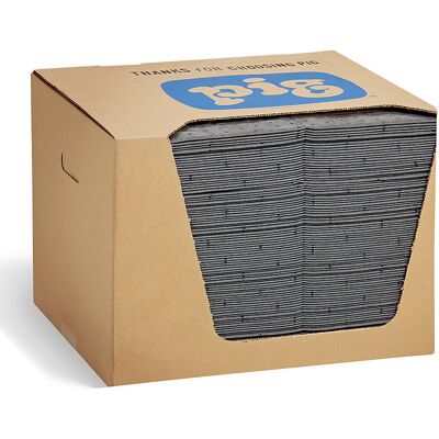 PIG Universal-Bindevliesmatte, VE à 125 Stk, im Spenderkarton, Medium-Weight-Ausführung, BxL 380 x 510 mm PIG Universal-Bindevliesmatte, VE à 125 Stk, im Spenderkarton, Medium-Weight-Ausführung, BxL 380 x 510 mm
