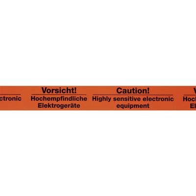 ratioform PVC-Warnklebeband, Aufdruck Vorsicht! Hochempfindliche Elektrogeräte, Bandbreite 50 mm, Palette mit VE 1800 Stk ratioform PVC-Warnklebeband, Aufdruck Vorsicht! Hochempfindliche Elektrogeräte, Bandbreite 50 mm, Palette mit VE 1800 Stk