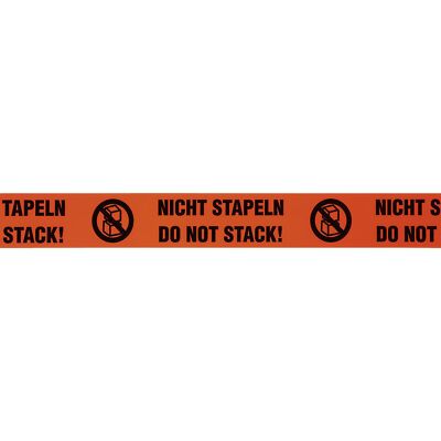 ratioform PVC-Warnklebeband, Aufdruck NICHT STAPELN/DO NOT STACK!, Bandbreite 50 mm, Palette mit VE 1800 Stk ratioform PVC-Warnklebeband, Aufdruck NICHT STAPELN/DO NOT STACK!, Bandbreite 50 mm, Palette mit VE 1800 Stk