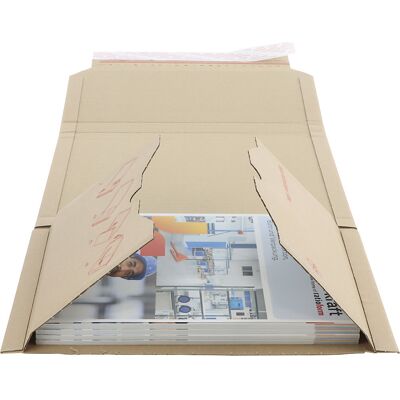 ratioform flow Buchverpackung Multistar, braun, LxB 325 x 250 mm, ab 250 Stk ratioform flow Buchverpackung Multistar, braun, LxB 325 x 250 mm, ab 250 Stk