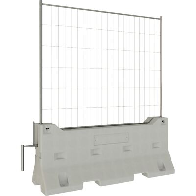 Schake Betonleitwand mit Mobilzaun, LxBxH 2830 x 2420 x 930 mm, grau Schake Betonleitwand mit Mobilzaun, LxBxH 2830 x 2420 x 930 mm, grau