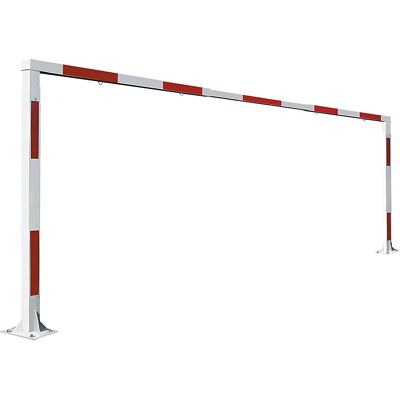 PROCITY Fester Höhenbegrenzer, HxB 2200 - 3570 x 5200 mm, reinweiß RAL 9010, feuerverzinkt PROCITY Fester Höhenbegrenzer, HxB 2200 - 3570 x 5200 mm, reinweiß RAL 9010, feuerverzinkt