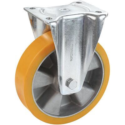 Proroll PU-Reifen auf Alu-Felge, Rad-Ø x Breite 200 x 50 mm, Bockrolle Proroll PU-Reifen auf Alu-Felge, Rad-Ø x Breite 200 x 50 mm, Bockrolle