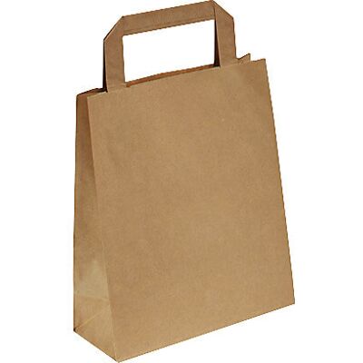 Kaiserkraft Braune Papiertragetasche 180x80x220mm 70g/m² - Einkaufstasche Kaiserkraft Braune Papiertragetasche 180x80x220mm 70g/m² - Einkaufstasche