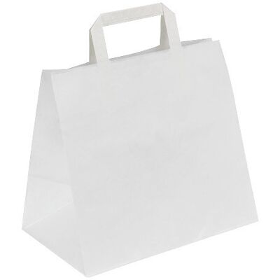Kaiser+Kraft Weiße Kraftpapier Tragetasche - Papiertragetasche Kaiser+Kraft Weiße Kraftpapier Tragetasche - Papiertragetasche