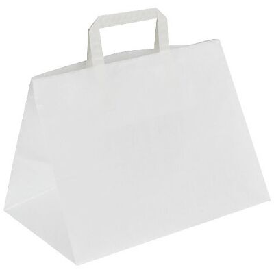 Kaiser+Kraft Weiße Papiertragetasche - 317x218x245mm - Papiertragetasche Kaiser+Kraft Weiße Papiertragetasche - 317x218x245mm - Papiertragetasche