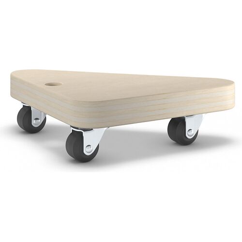 Wagner Transportroller aus Multiplexplatte, dreieckig, VE 4 Stk, LxBxH 134 x 134 x 43 mm