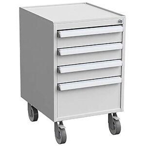 Treston ESD Schubladen-Rollwagen, mit 4 Rollen, Ø je 100 mm, mit 4 Schubladen Treston ESD Schubladen-Rollwagen, mit 4 Rollen, Ø je 100 mm, mit 4 Schubladen