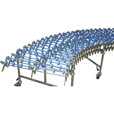 Blume Scheren-Röllchenbahn, Bahn-L 1300 - 4500 mm, Bahn-B 500 mm, Stahl, 3 Stützfüße Blume Scheren-Röllchenbahn, Bahn-L 1300 - 4500 mm, Bahn-B 500 mm, Stahl, 3 Stützfüße