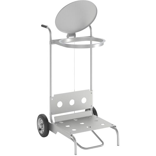 VAR Pedal-Müllsackständer aus Stahl, mobil, handfreie Bedienung, für Volumen 120 l