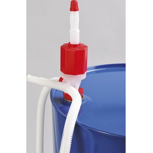 eurokraft basic Kanister-/Fass-Siphon-Handpumpe, für leichte Öle, Lösungsmittel, Säuren, PE, ab 5 Stk