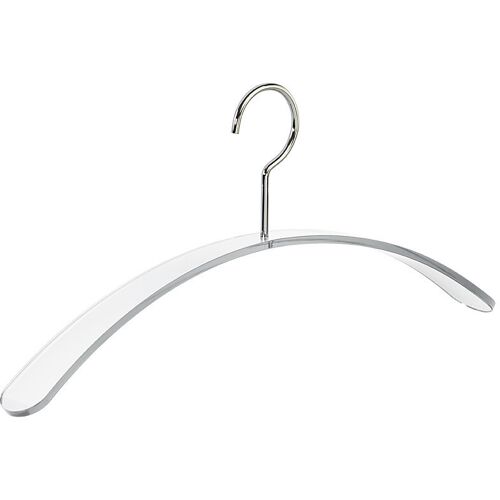 Design-Kleiderbügel CURVE, Acryl, VE 4 Stk, transparent kaiserkraft