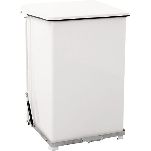 Industrie-Treteimer, Stahlblech, weiß RAL 9016, Volumen 152 l, HxBxT 780 x 535 x 538 mm kaiserkraft