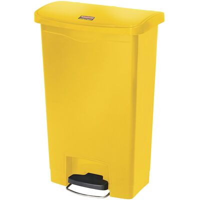 Rubbermaid Treteimer SLIM JIM®, aus Polyethylen, 50 l, gelb Rubbermaid Treteimer SLIM JIM®, aus Polyethylen, 50 l, gelb