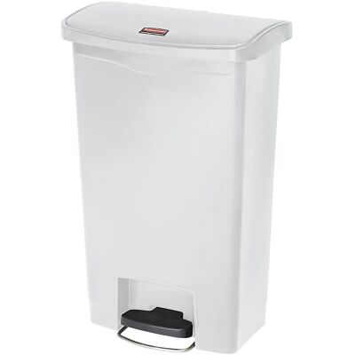 Rubbermaid Treteimer SLIM JIM®, aus Polyethylen, 50 l, weiß Rubbermaid Treteimer SLIM JIM®, aus Polyethylen, 50 l, weiß