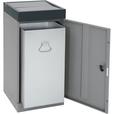 Wertstoffsammler mit Flügeltür, einzeln, Volumen 30 l, Volumen 70 l, Deckelfarbe Grau kaiserkraft Wertstoffsammler mit Flügeltür, einzeln, Volumen 30 l, Volumen 70 l, Deckelfarbe Grau kaiserkraft
