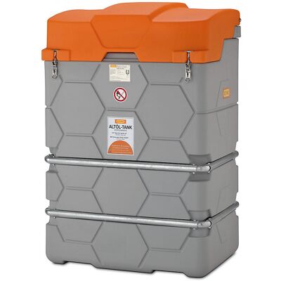 CEMO Gebrauchtöltank CUBE, Outdoor Premium, mit Klappdeckel, Volumen 1000 l CEMO Gebrauchtöltank CUBE, Outdoor Premium, mit Klappdeckel, Volumen 1000 l