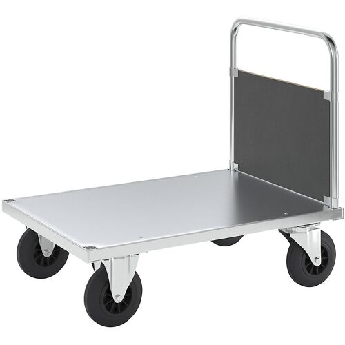 Kongamek Plattformwagen Tragfähigkeit 500 kg, mit 1 Stirnwand, LxBxH 1000 x 700 x 900 mm, ohne Feststeller