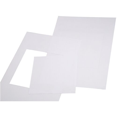 Papiereinlage, 110 g, HxB 148 x 144 mm, VE 10 Stk, reinweiß kaiserkraft