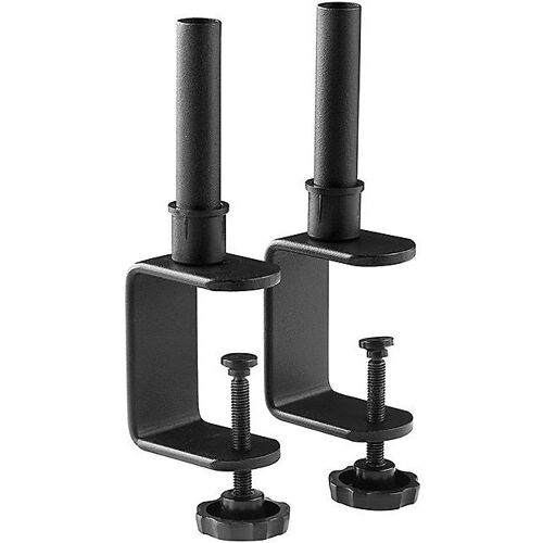 Klemme für Akustik-Tischtrennwand Softline, VE 2 Stk, grau, 37 mm kaiserkraft