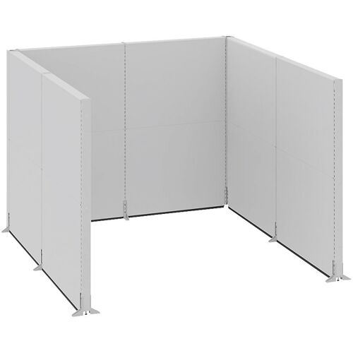 Akustik-Stellwand, Industrie, Komplettmodule, LxBxH 2730 x 2630 x 2000 mm kaiserkraft