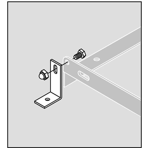 WSM Boden-Montagewinkel, VE 2 Stk, inkl. Montagematerial