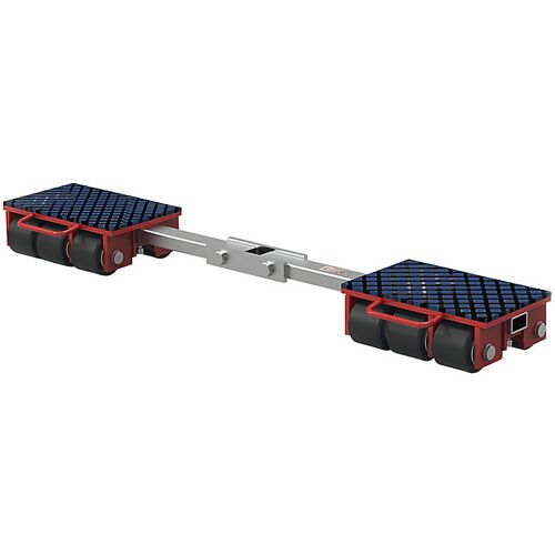 Transportfahrwerk, fest, mit Verbindungsstange und Gelenk, Tragfähigkeit 9000 kg kaiserkraft