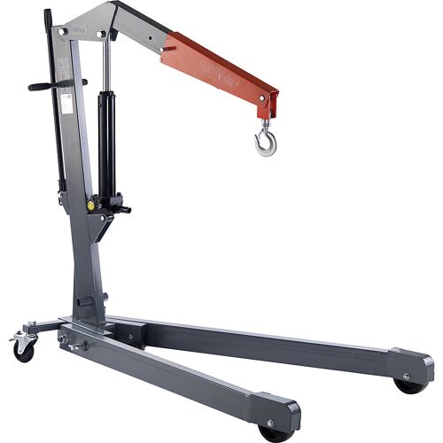 eurokraft basic Werkstattkran GREY, Fahrgestell gespreizt, Tragfähigkeit 500 kg