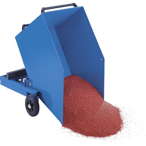 eurokraft pro Blech-Kastenwagen, Kasten kippbar, Volumen 0,6 m³, ohne Deckel