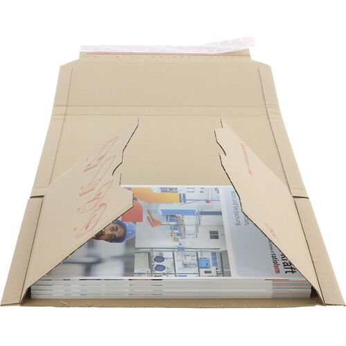 ratioform flow Buchverpackung Multistar, braun, LxB 325 x 250 mm, ab 125 Stk