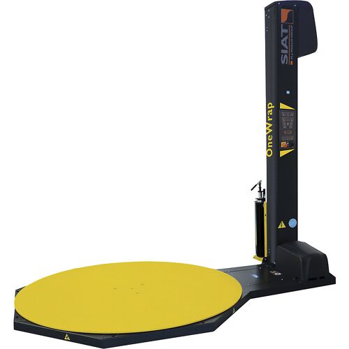 Palettenwickler OneWrap, mit rundem Drehteller, Palettenhöhe 2400 mm, Drehteller Ø 1800 mm, mit 30/60/90 % angetrieb. Vordehnung kaiserkraft