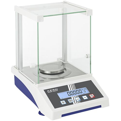 KERN Analysenwaage AXE, Wägebereich bis 1200 g, Ablesbarkeit 0,01 g, Wägeplatte Ø 80 mm