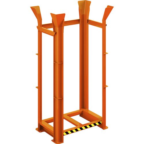 Palettenrichtgestell Typ RRG, für 15 Europaletten, reinorange kaiserkraft