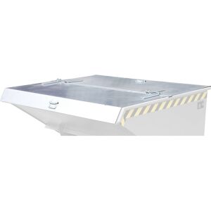 Eurokraft Pro Galvanisierte Abdeckung - 1,2 m³ - Doppelt Öffnen Eurokraft Pro Galvanisierte Abdeckung - 1,2 m³ - Doppelt Öffnen