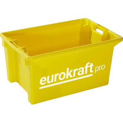 eurokraft pro Drehstapelbehälter, Volumen 50 l, VE 3 Stk, gelb eurokraft pro Drehstapelbehälter, Volumen 50 l, VE 3 Stk, gelb