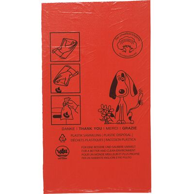 VAR Hundekotbeutel 350x200mm, 3,4L, Rot, 1000 Stück - Hundekotbeutel VAR Hundekotbeutel 350x200mm, 3,4L, Rot, 1000 Stück - Hundekotbeutel