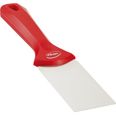 Vikan Handschaber mit Edelstahlblatt, Breite 50 mm, VE 10 Stk, rot Vikan Handschaber mit Edelstahlblatt, Breite 50 mm, VE 10 Stk, rot
