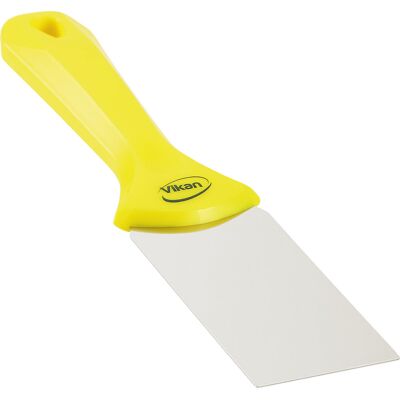 Vikan Handschaber mit Edelstahlblatt, Breite 50 mm, VE 10 Stk, gelb Vikan Handschaber mit Edelstahlblatt, Breite 50 mm, VE 10 Stk, gelb