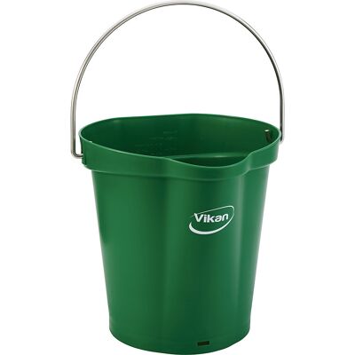 Vikan Eimer, lebensmittelecht, Volumen 6 l, VE 5 Stk, grün Vikan Eimer, lebensmittelecht, Volumen 6 l, VE 5 Stk, grün