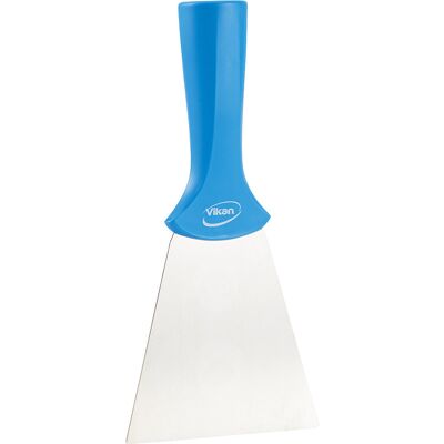 Vikan Schaber, Stielmodell, mit Edelstahlblatt, VE 10 Stk, blau Vikan Schaber, Stielmodell, mit Edelstahlblatt, VE 10 Stk, blau