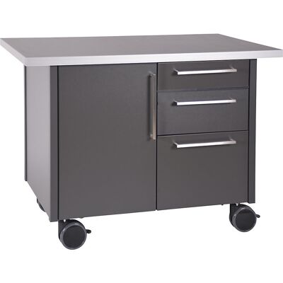 Service- und Kaffeestation, mit 1 Tür und 3 Schubladen, LxBxH 1250 x 740 x 900 mm kaiserkraft Service- und Kaffeestation, mit 1 Tür und 3 Schubladen, LxBxH 1250 x 740 x 900 mm kaiserkraft