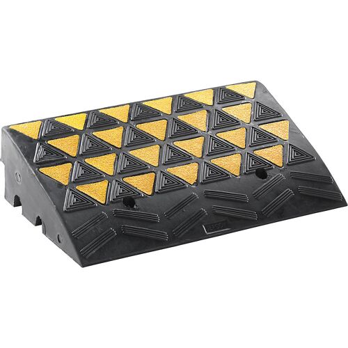 Bordstein-Auffahrrampe, LxBxH 600 x 300 x 100 mm, reflektierend kaiserkraft