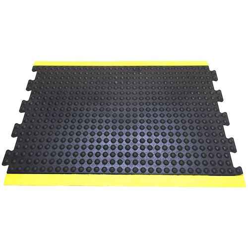 COBA Anti-Ermüdungsmatte Bubblemat safety, LxBxH 900 x 600 x 14 mm, schwarz-gelb, Mittelelement