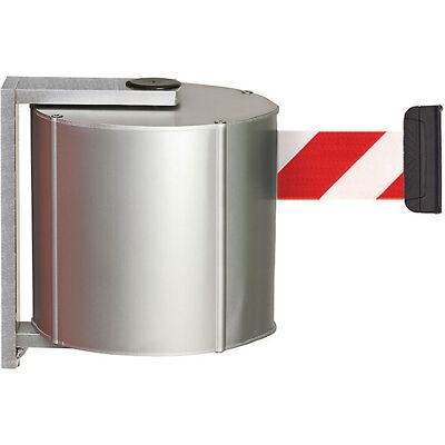 Gurtbandkassette aus Aluminium, schraubbar inkl. Wandclip, Gurtfarbe Rot / Weiß kaiserkraft Gurtbandkassette aus Aluminium, schraubbar inkl. Wandclip, Gurtfarbe Rot / Weiß kaiserkraft