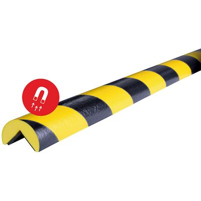 SHG Knuffi® Eckenschutz, magnetisch, Typ A, 1-m-Stück, schwarz / gelb SHG Knuffi® Eckenschutz, magnetisch, Typ A, 1-m-Stück, schwarz / gelb